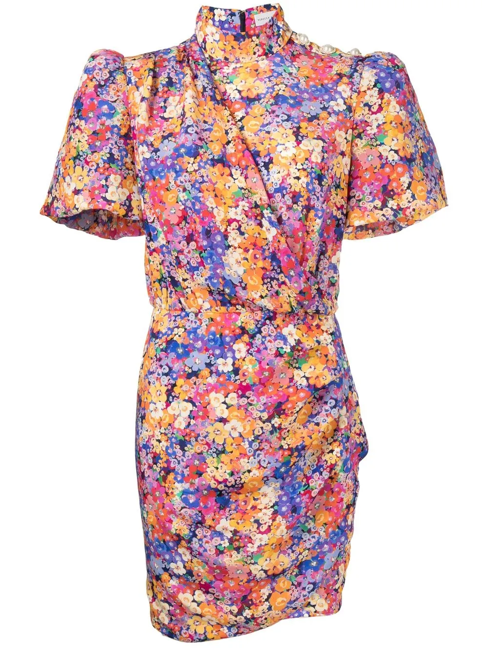 

Rebecca Vallance puff-sleeve mini dress - Multicolour