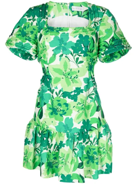 Marguerita floral-print cut-out dress