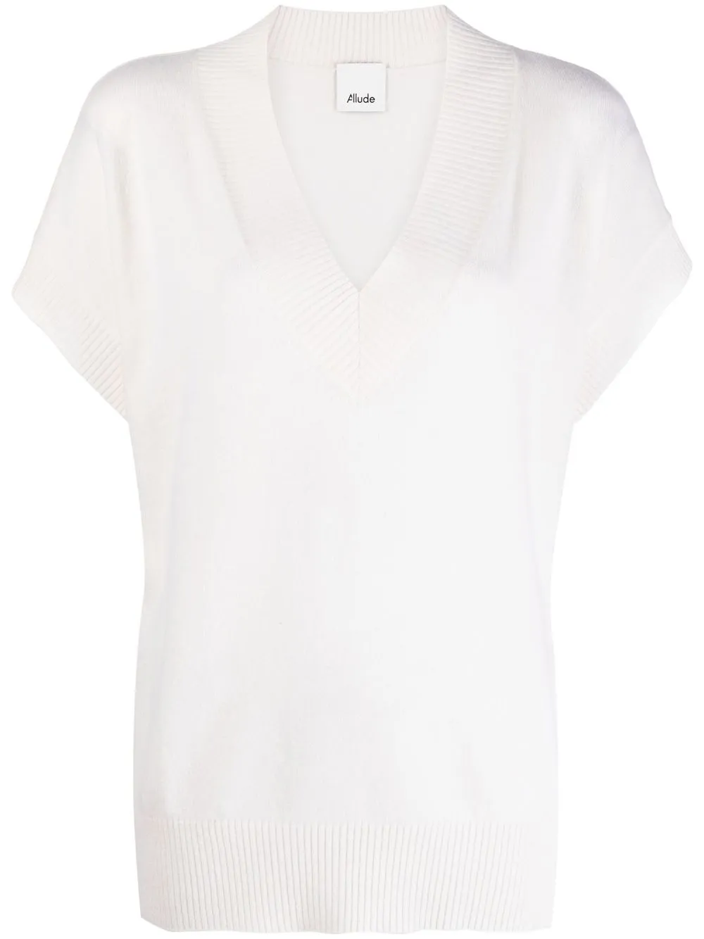 

Allude top con cuello en V - Blanco