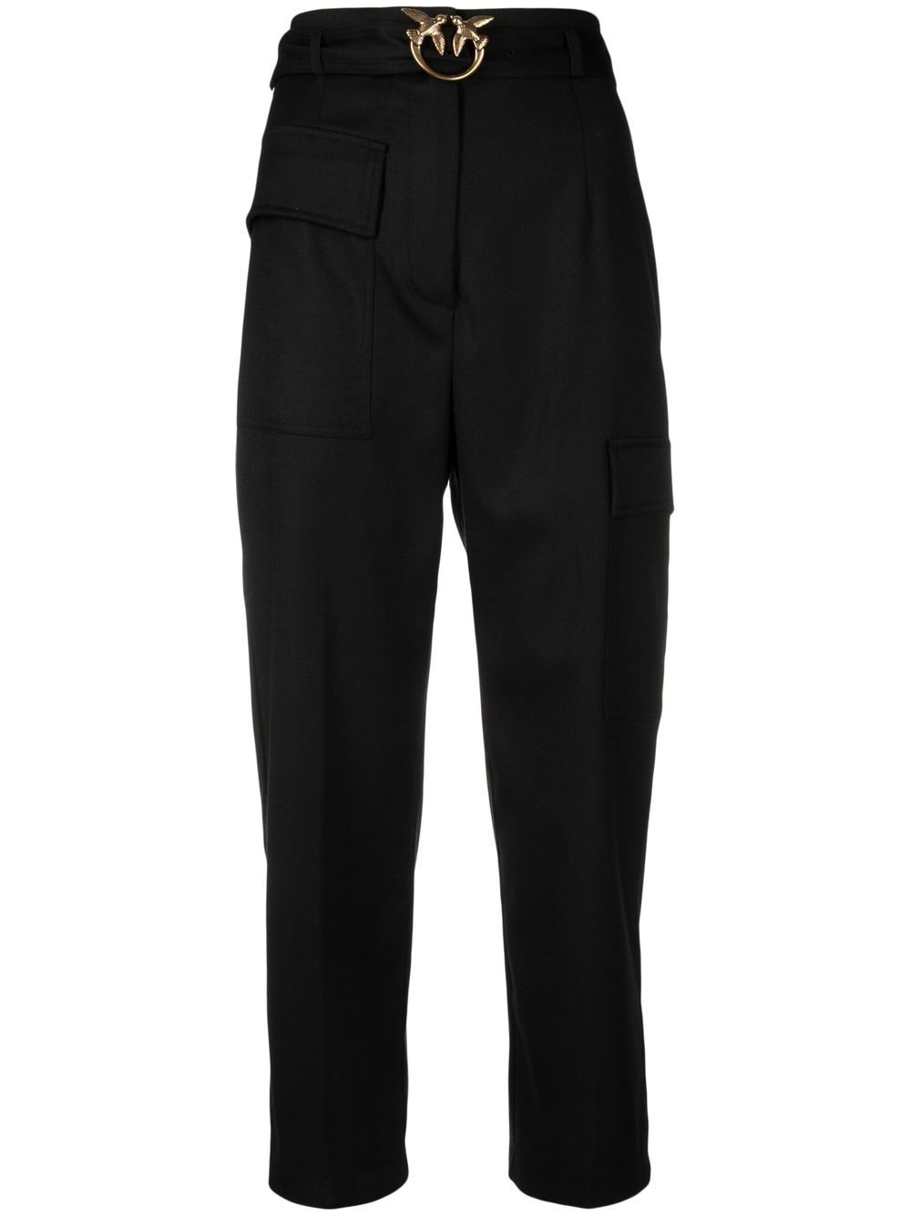 

PINKO pantalones capri con tiro alto - Negro