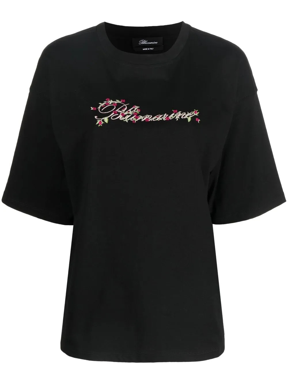 

Blumarine playera manga corta con logo estampado - Negro