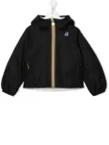 K Way Kids logo-patch reversible padded jacket - Black