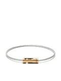 Le Gramme 18kt yellow gold and titanium 6g Cable bracelet - Silver