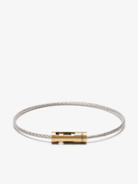 Le Gramme pulsera de 6g Cable en oro y titanio con 18kt