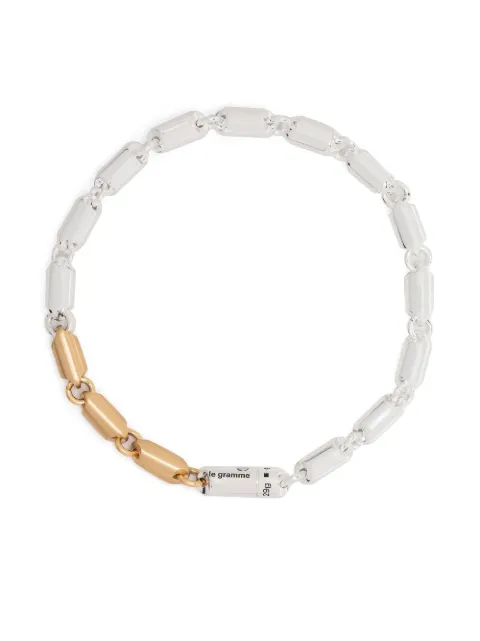 Le Gramme pulsera Segement de 27g en oro de 18kt y plata de ley
