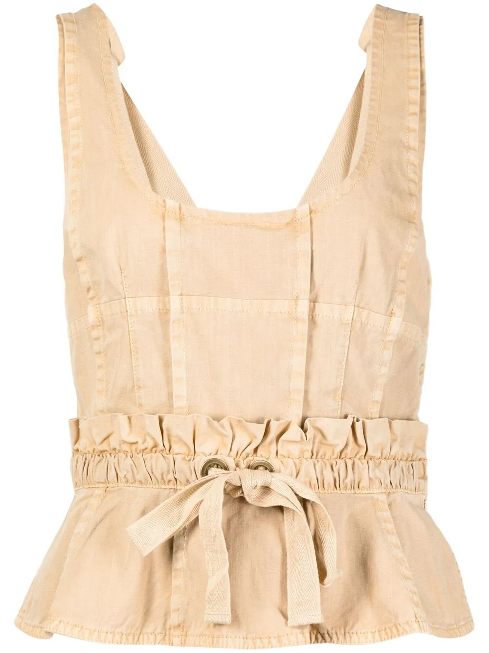 

Ulla Johnson top con cintura peplum - Marrón