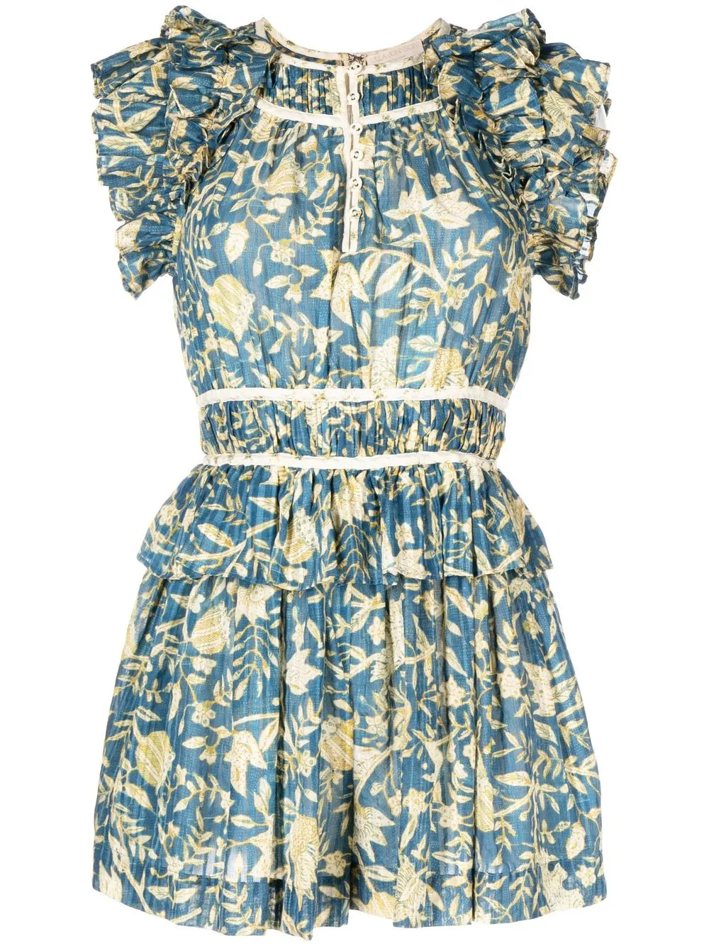 

Ulla Johnson jumpsuit corto Endah con estampado floral - Azul