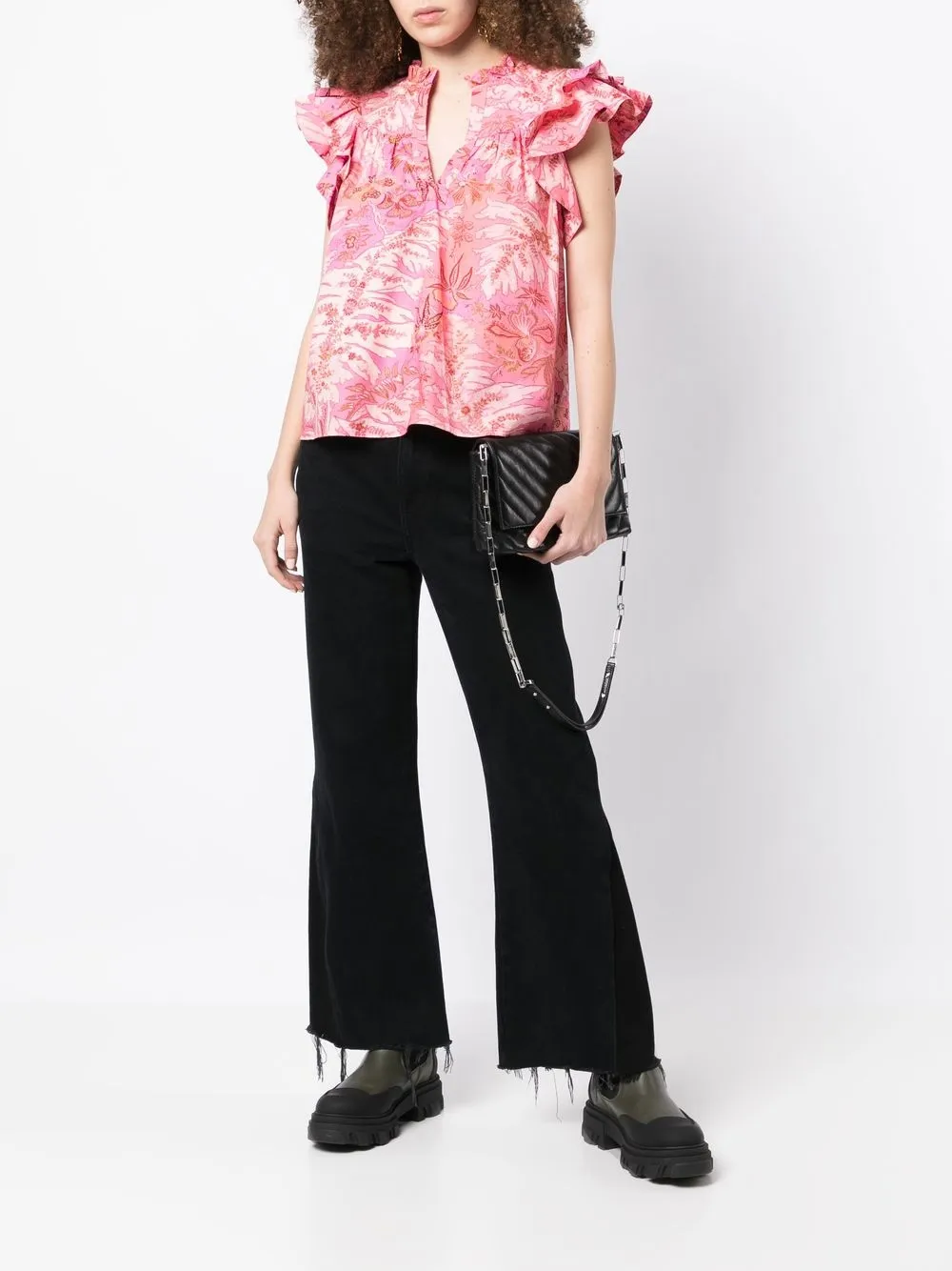 Ulla Johnson Blouse met print - Roze