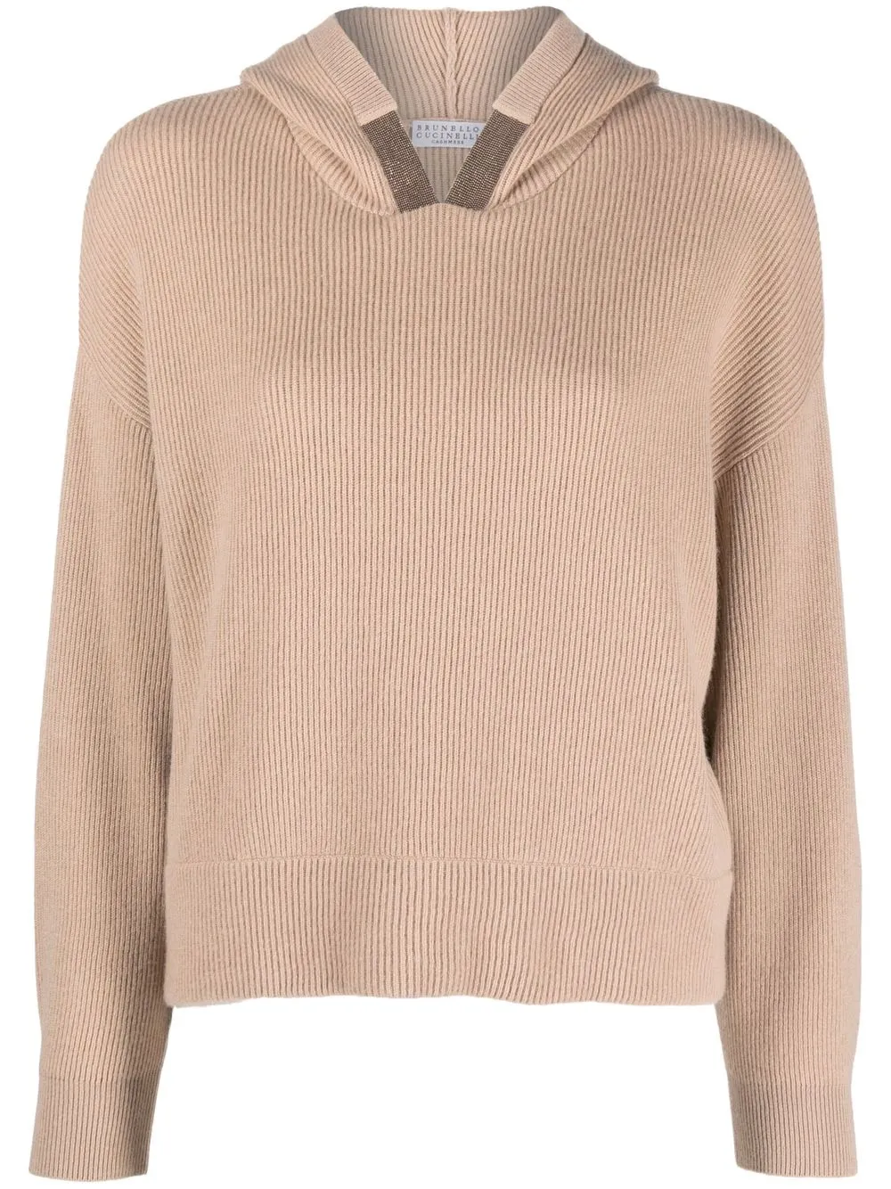 

Brunello Cucinelli hoodie con detalle de cadena Monili - Neutro