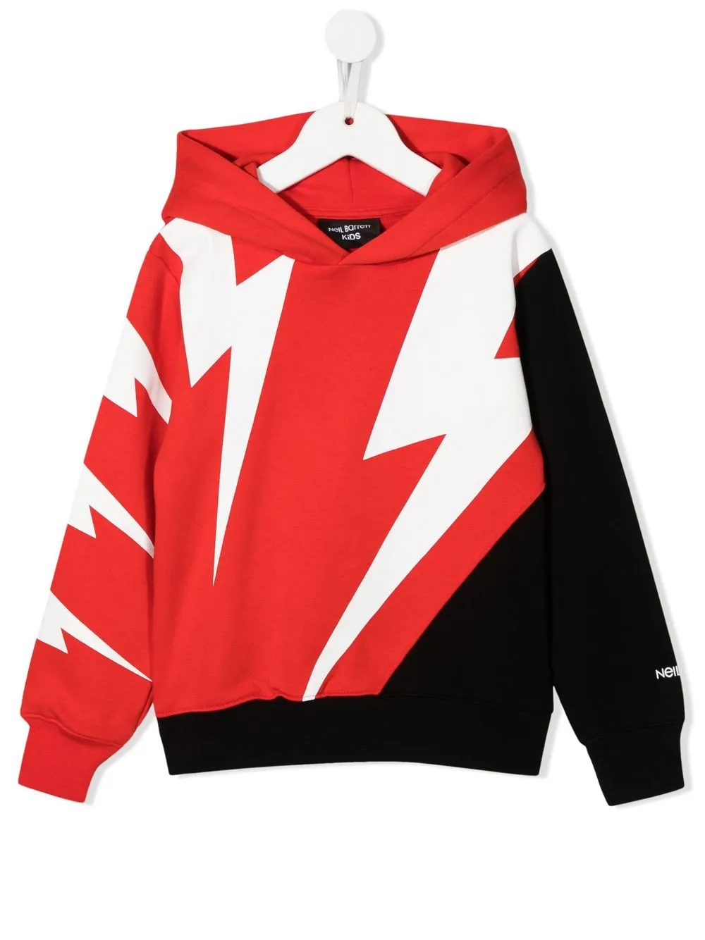 

Neil Barrett Kids lightning bolt-print hoodie - Red