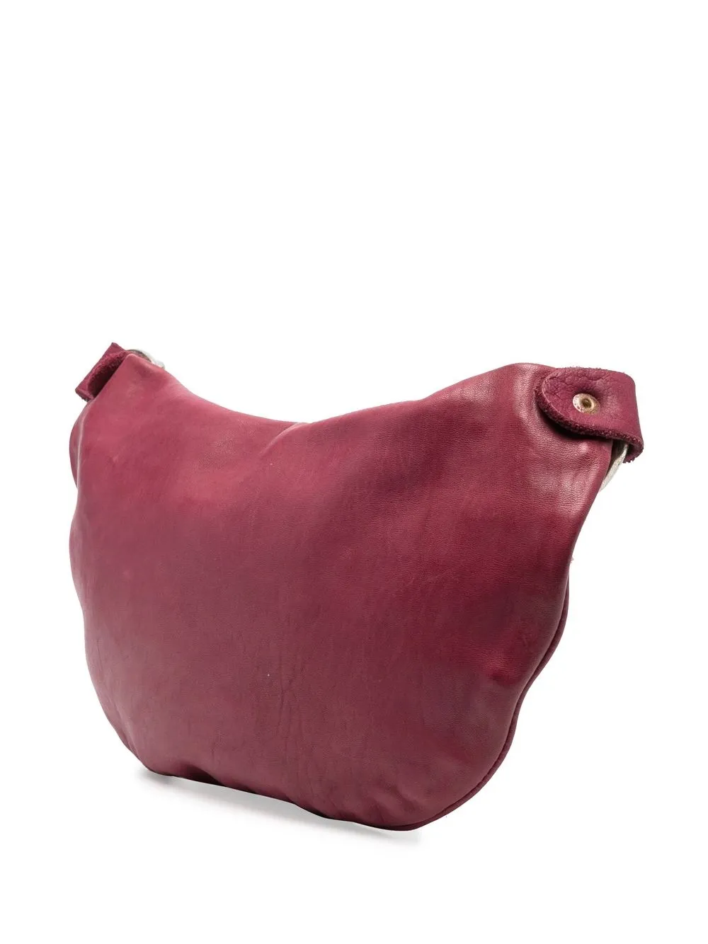 Shop Guidi Zipped Leather Shoulder Bag In Rosa