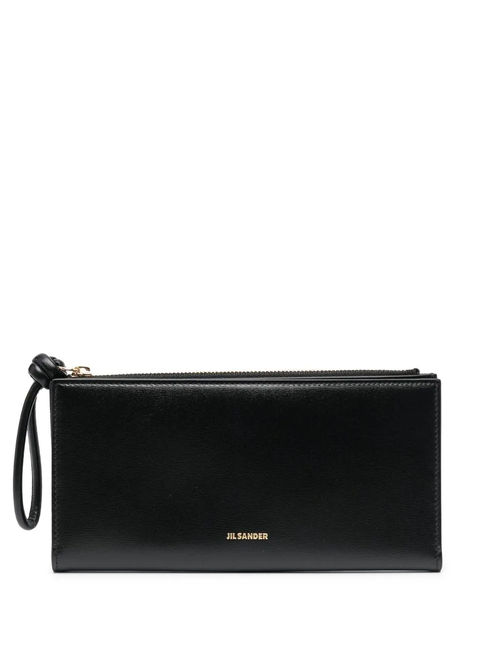 Jil Sander bi-fold leather purse – Black