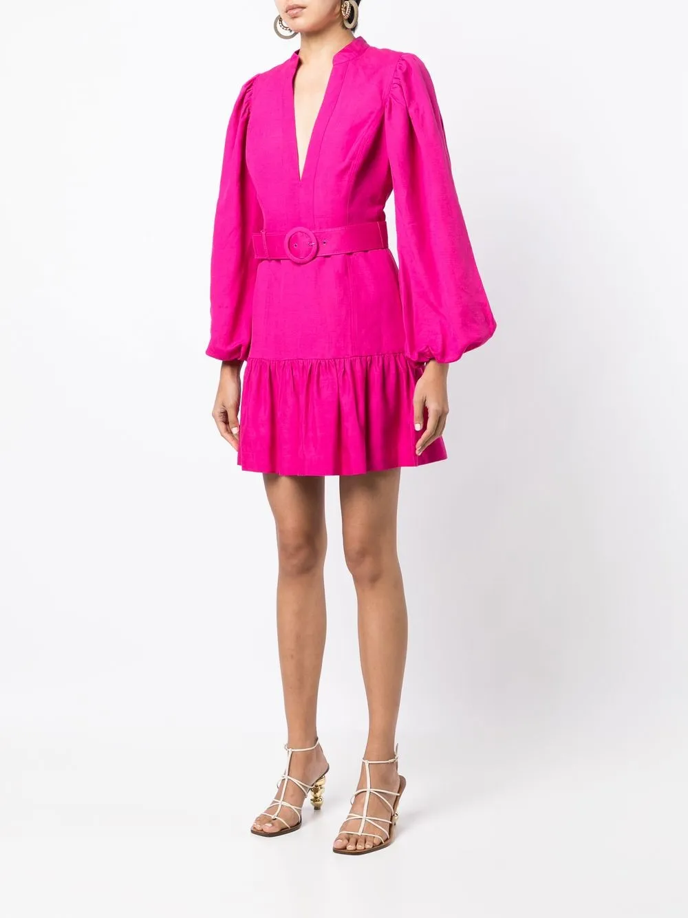 rebecca vallance luna short sleeve gown
