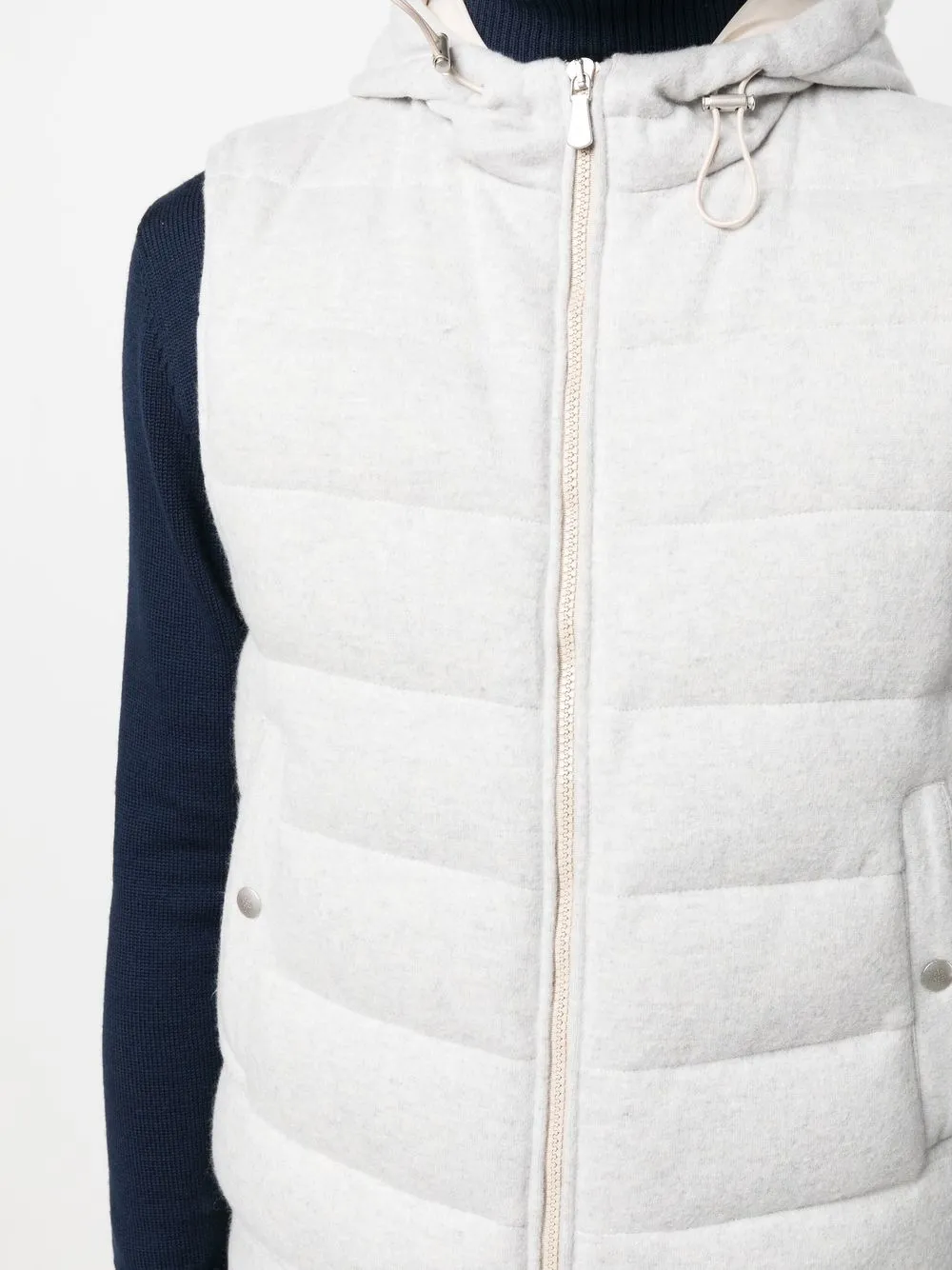 Eleventy Felted Padded Gilet Jacket Farfetch