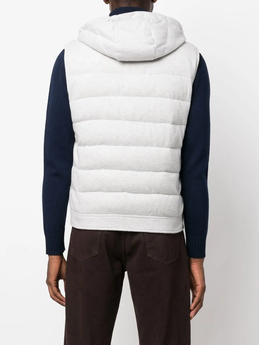 Eleventy Felted Padded Gilet Jacket Farfetch