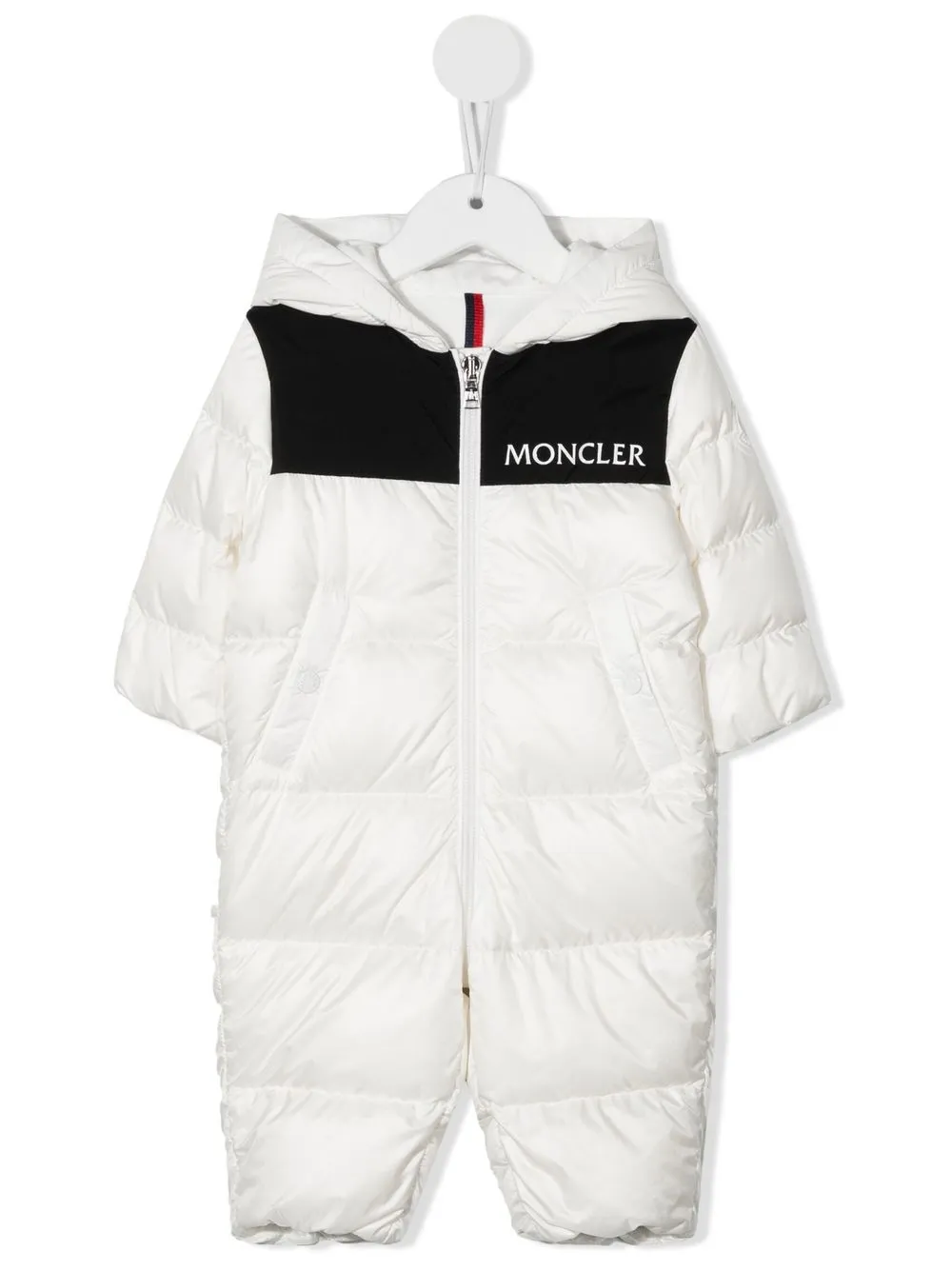 

Moncler Enfant traje de nieve con logo 4G estampado - Blanco