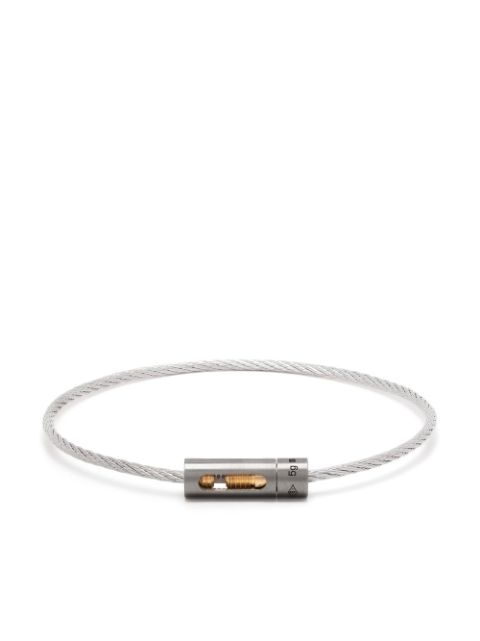 Le Gramme 18kt Cable Gelbgoldarmband mit Titan 5g