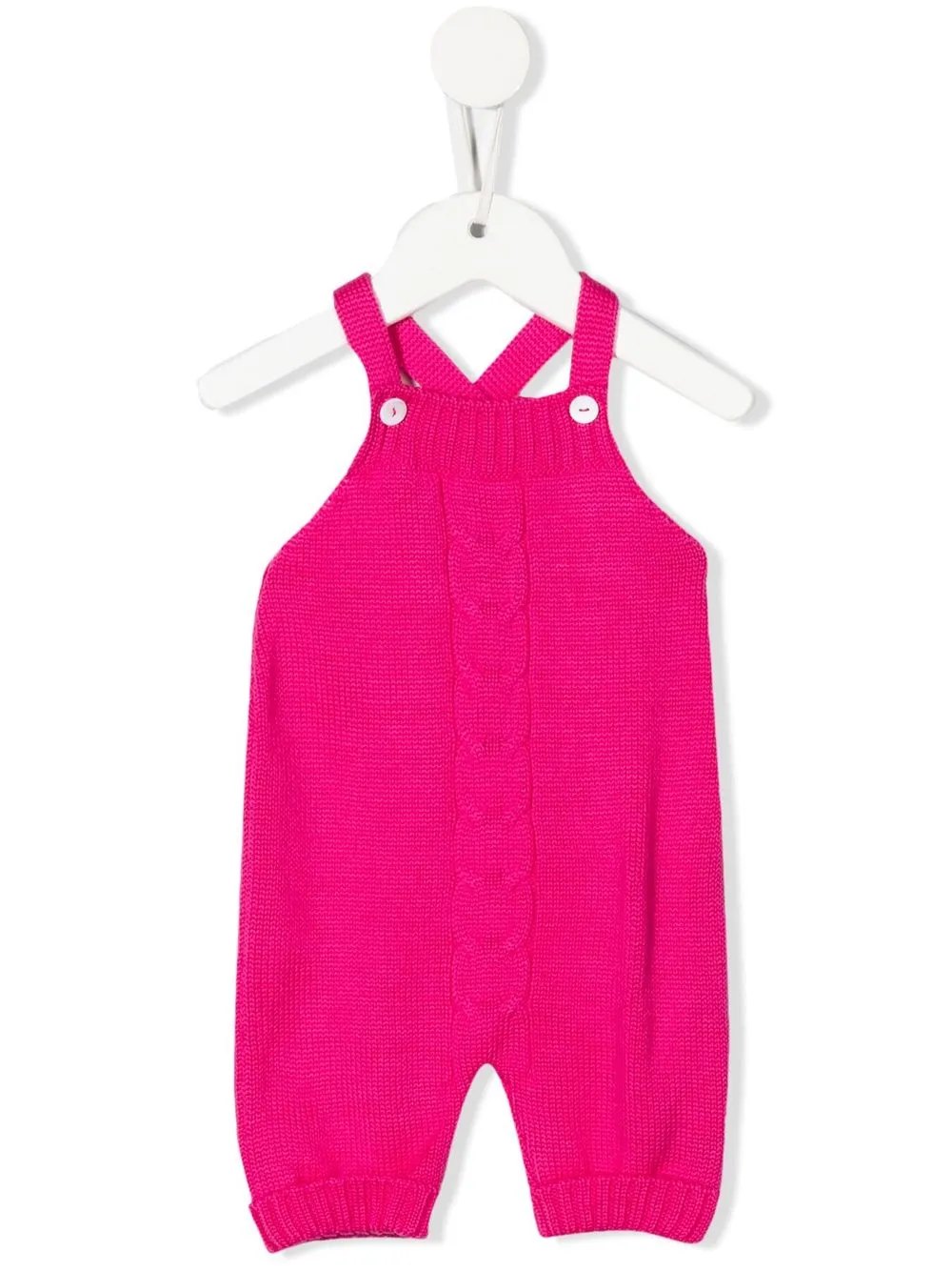 

Little Bear knitted virgin wool dungarees - Pink