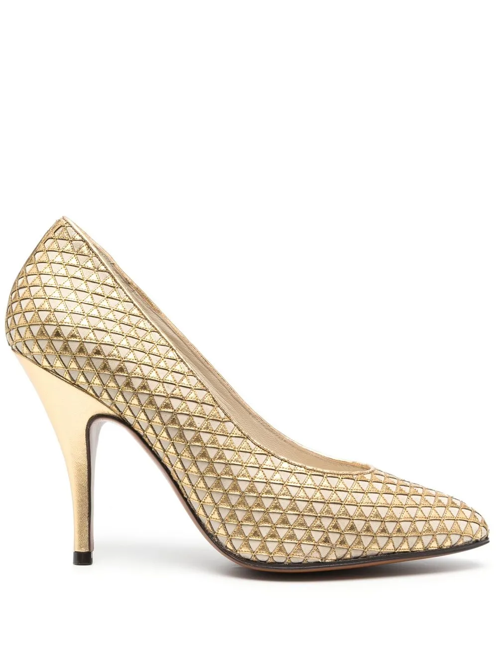 

Salvatore Ferragamo zapatillas Vara con tacón de 100mm - Dorado