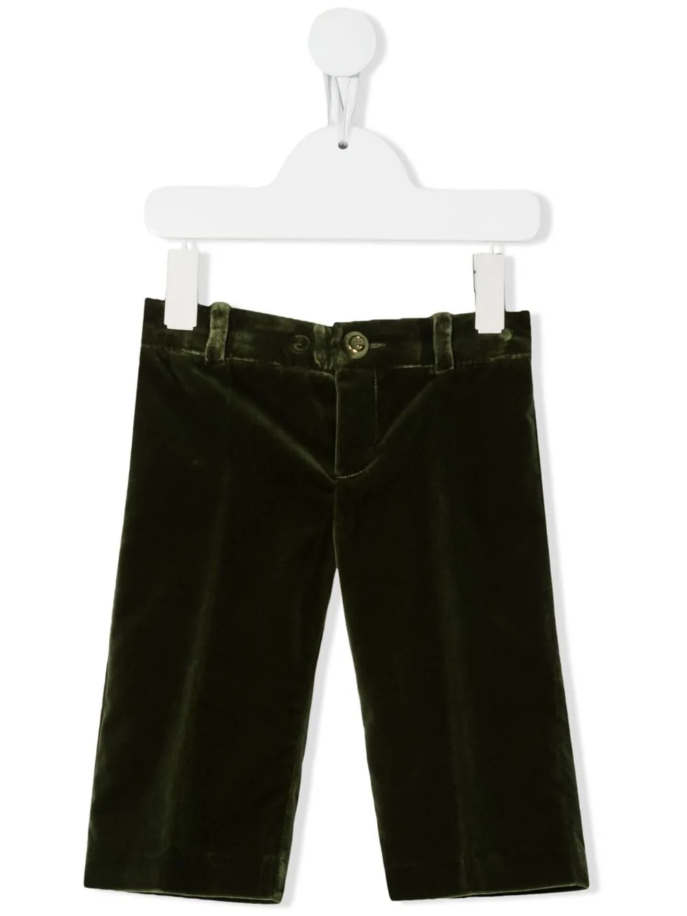 Gucci Babies' Straight Cotton-velvet Trousers