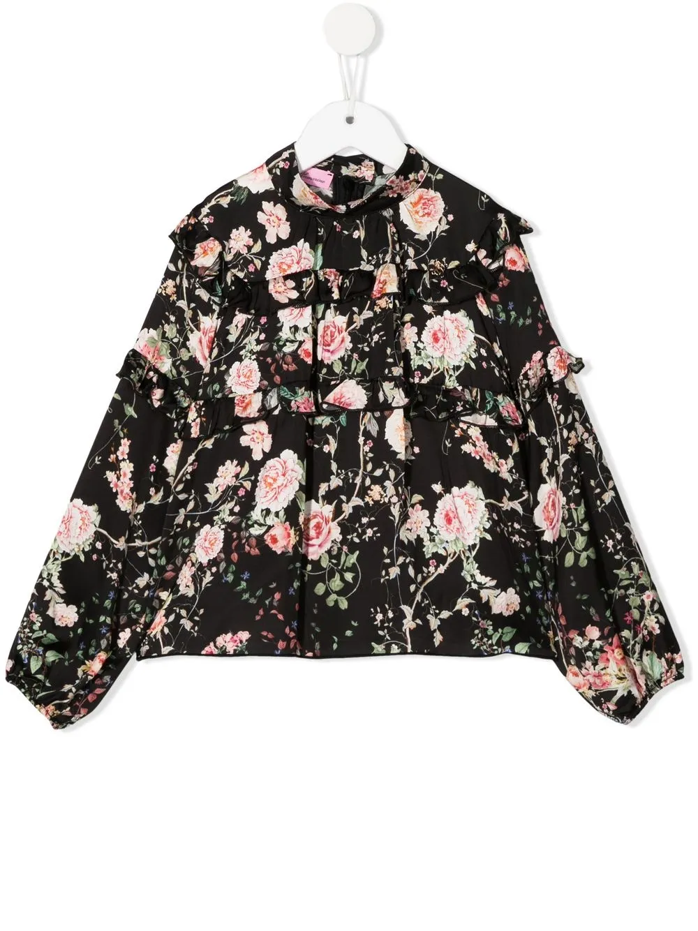 

Miss Blumarine blusa con estampado floral - Negro