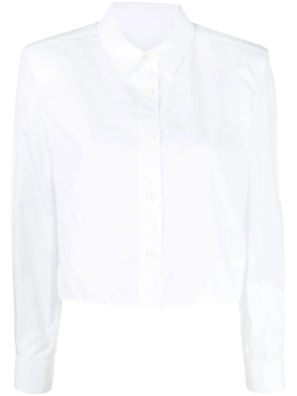 

Juun.J long-sleeve cropped shirt - White