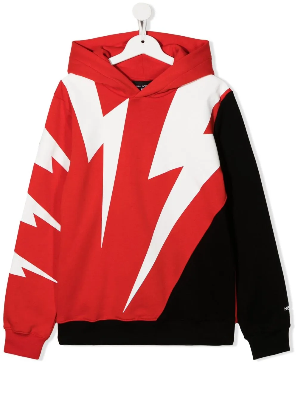 

Neil Barrett Kids hoodie con motivo Thunderbolt - Rojo