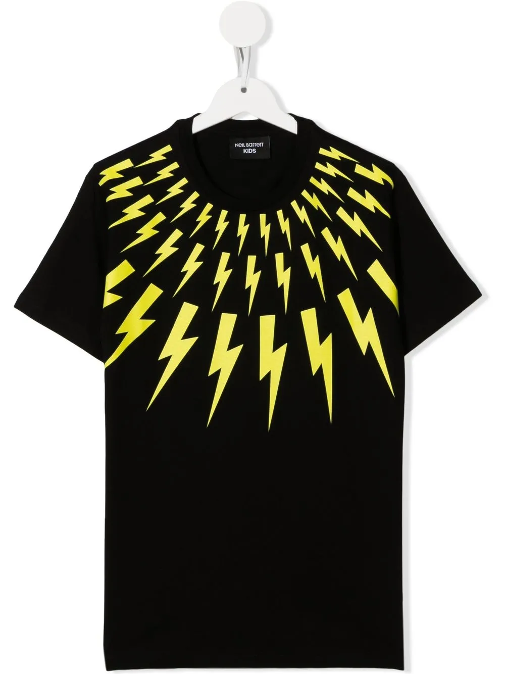 

Neil Barrett Kids TEEN bolt-print short-sleeve T-shirt - Black