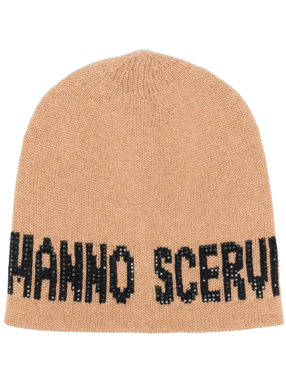 

Ermanno Scervino gorro tejido con logo en intarsia - Neutro