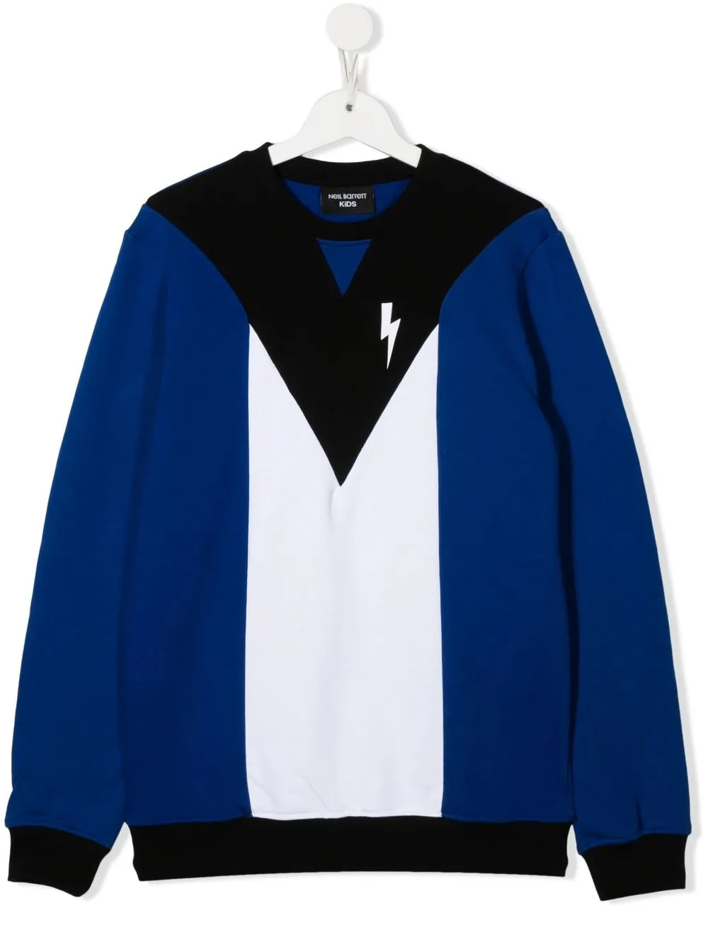 

Neil Barrett Kids sudadera con diseño color block - Negro