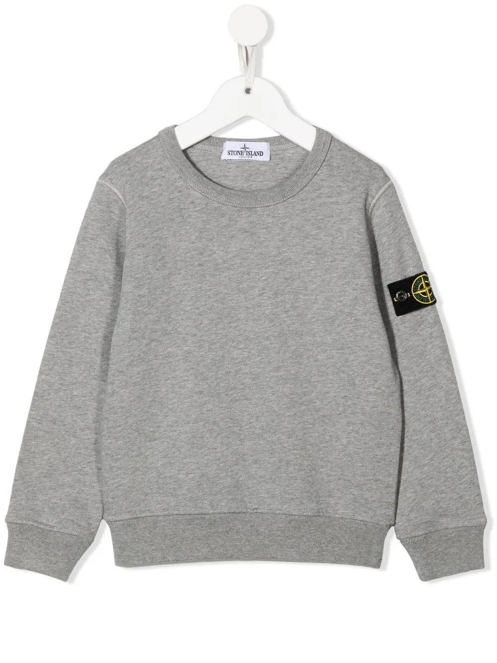 

Stone Island Junior sudadera con parche de brújula - Gris