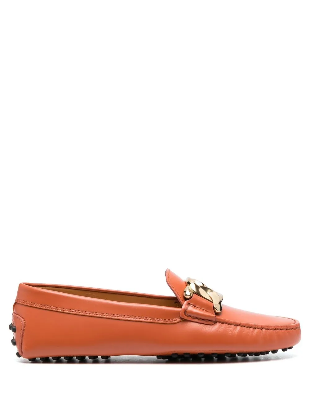 

Tod's mocasines con detalle de cadena - Naranja