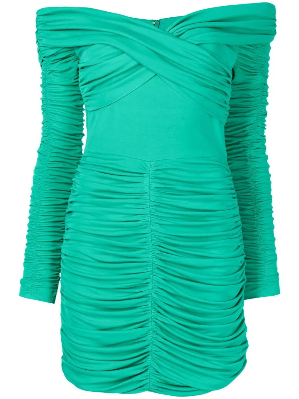 

Rebecca Vallance Edie ruched off-shoulder mini dress - Green