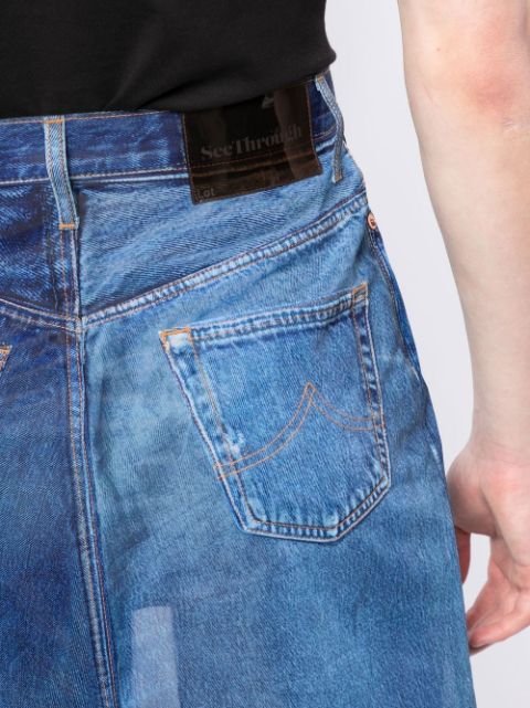 Doublet Oversized Denim Shorts - Farfetch