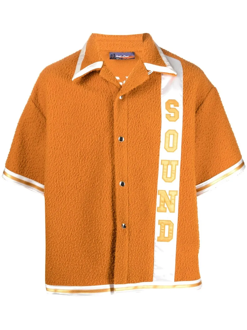 

Just Don felted worn-effect oversize shirt - Orange