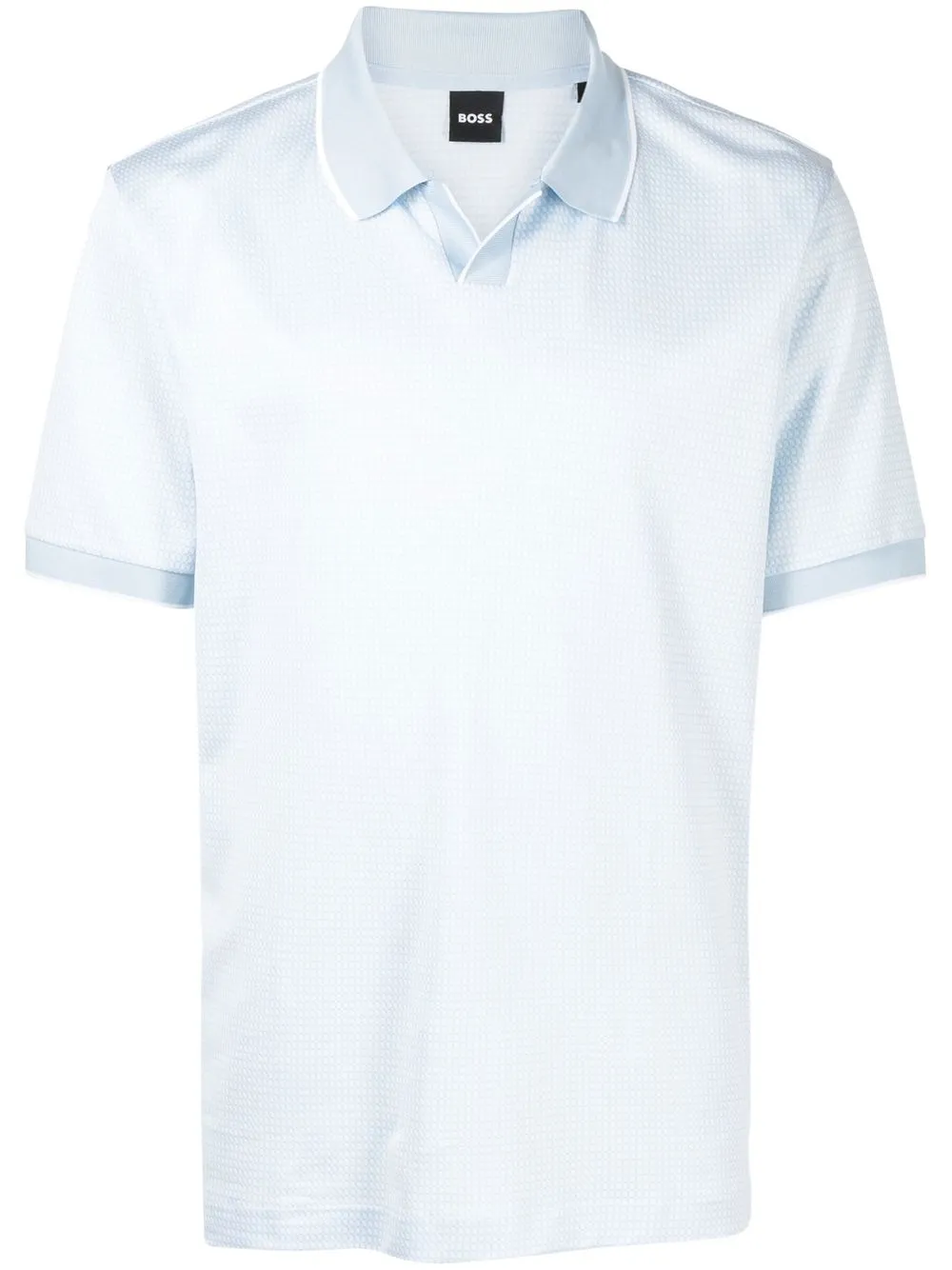 

BOSS contrast-trimmed polo shirt - Blue