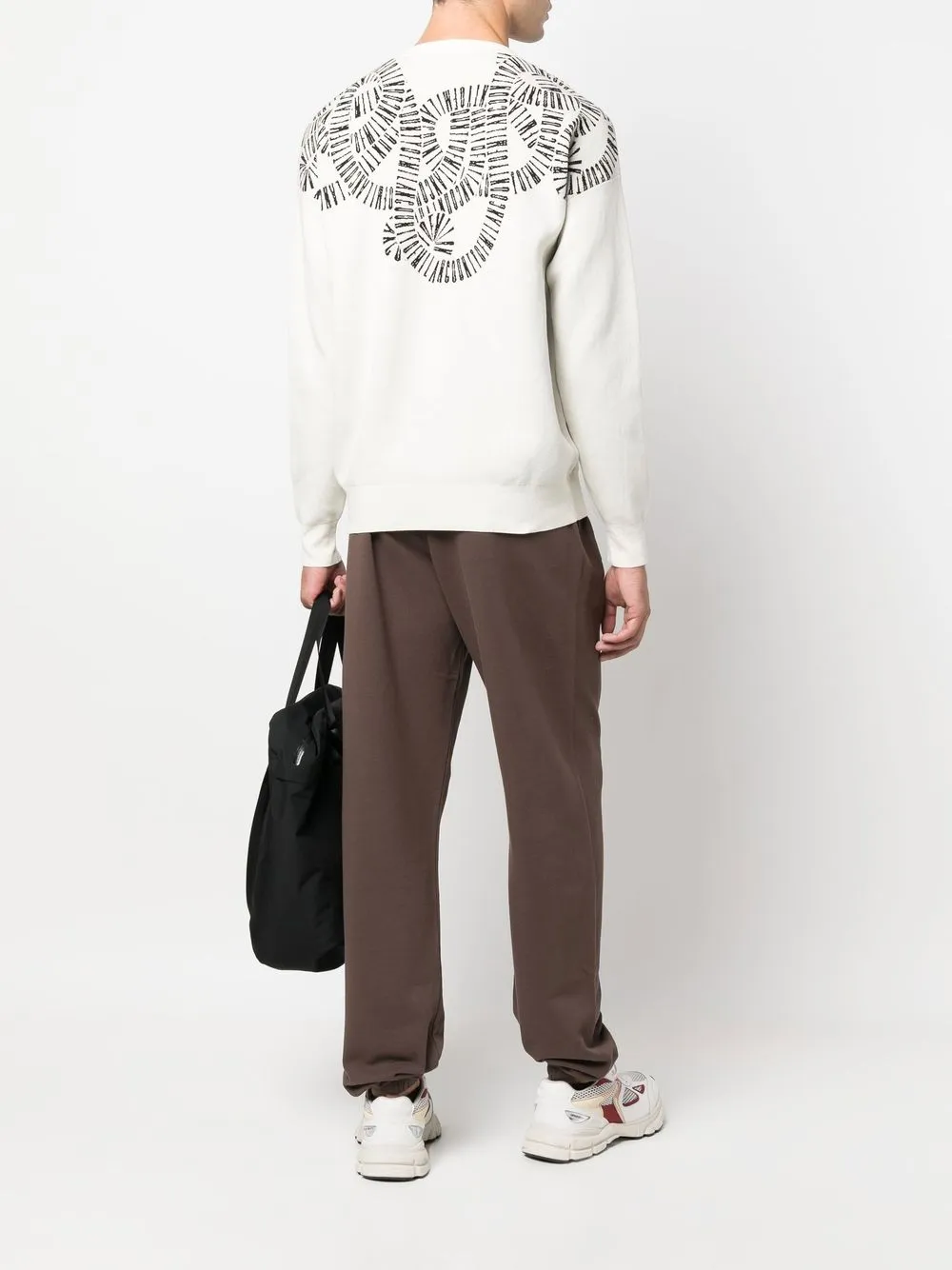 Marcelo Burlon County of Milan Intarsia trui - Beige