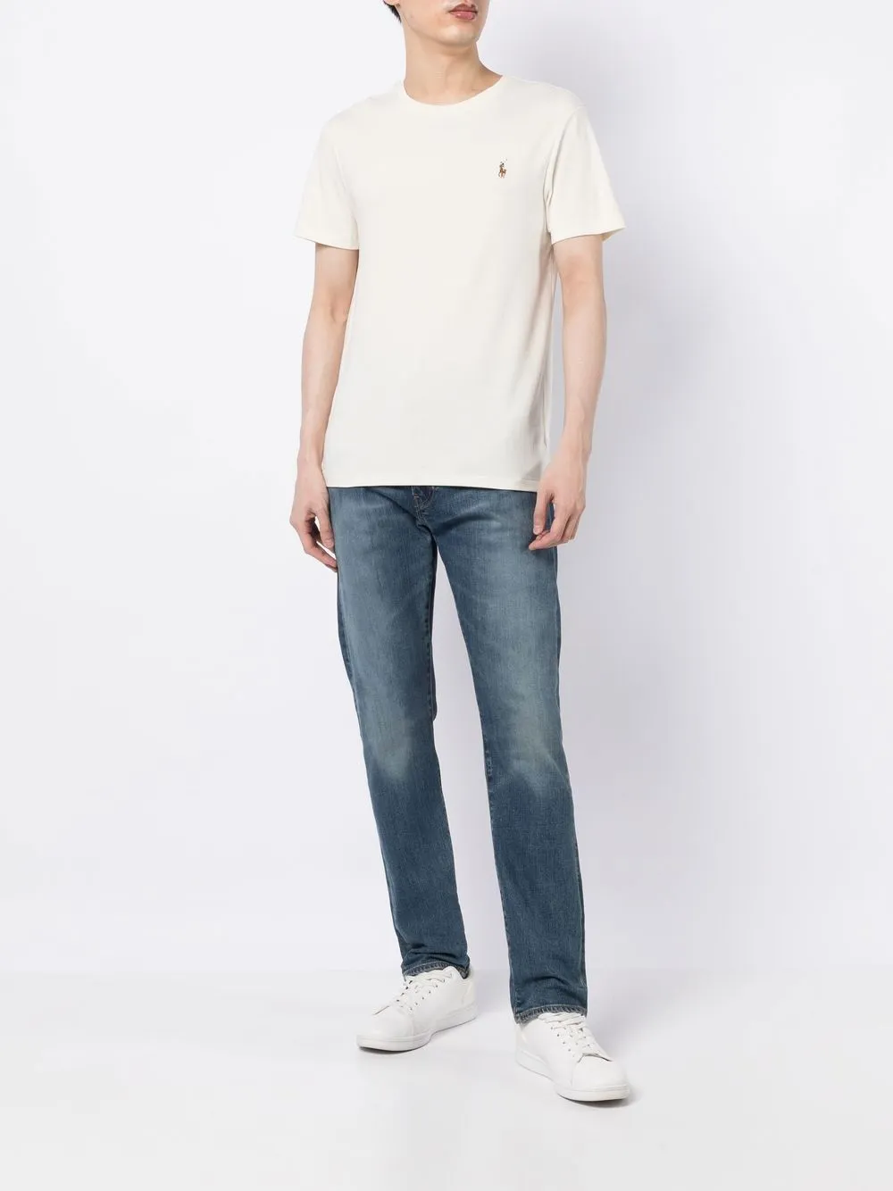 Polo Ralph Lauren T-shirt met borduurwerk - Beige