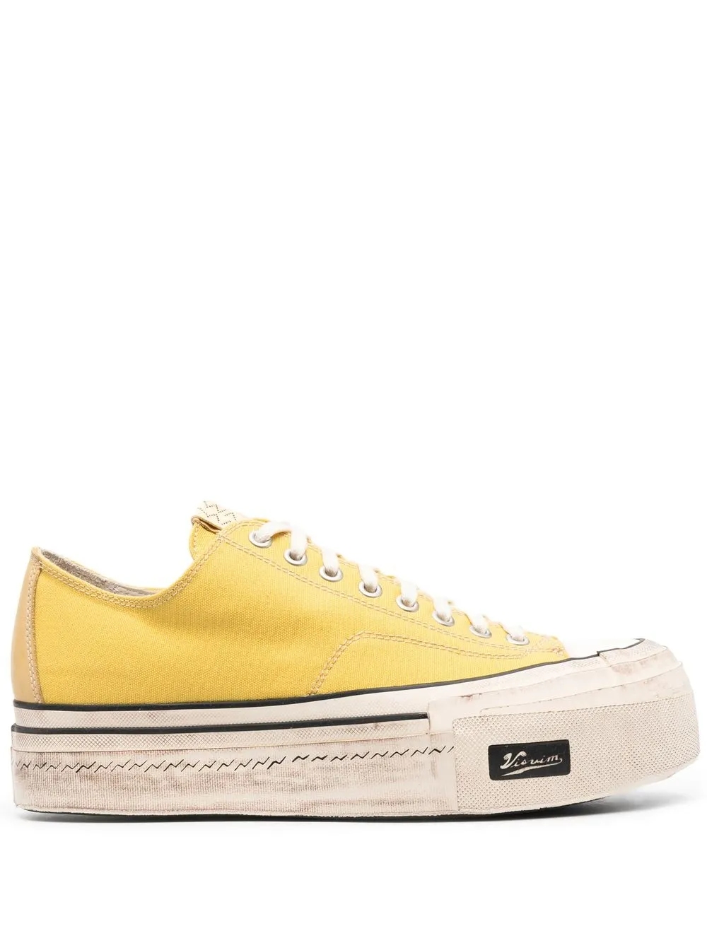 

visvim tenis bajos con plataforma - Amarillo