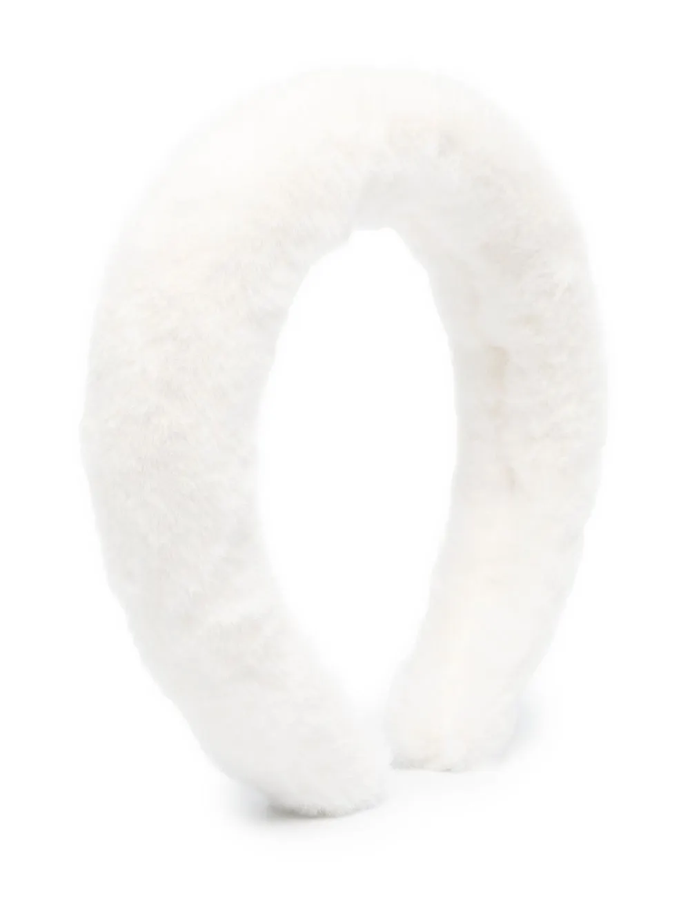 

Miss Blumarine faux-fur design hairband - White