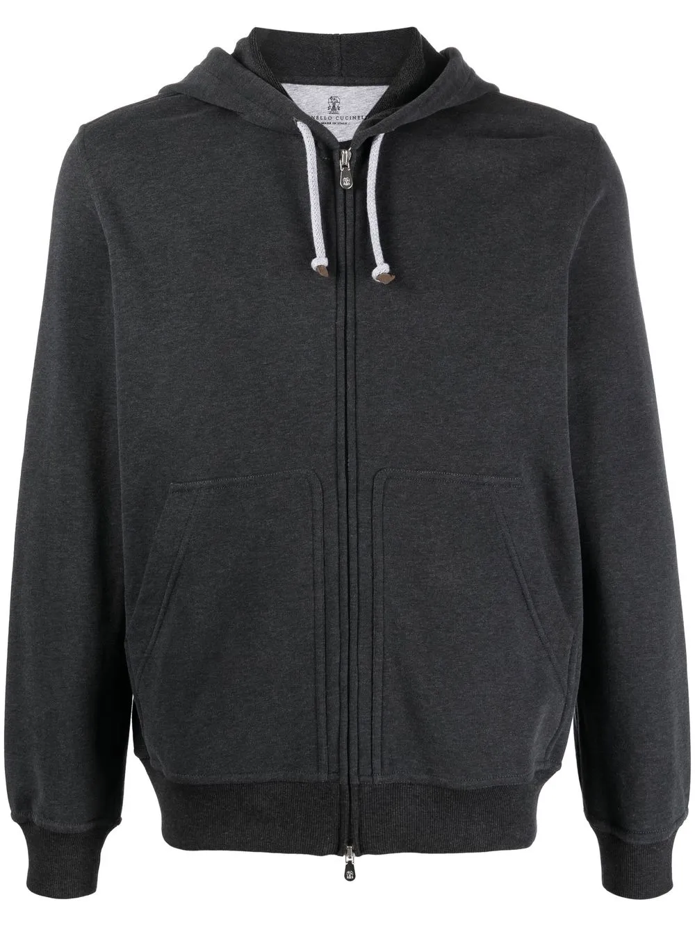 

Brunello Cucinelli hoodie con cierre - Gris