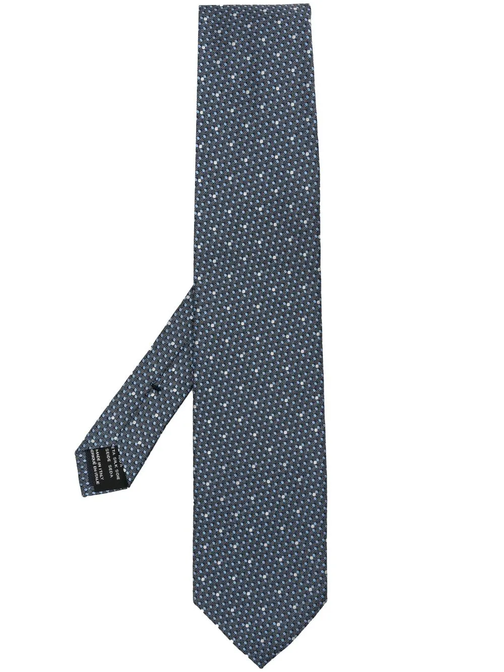 

TOM FORD corbata de seda con diseño bordado - Azul