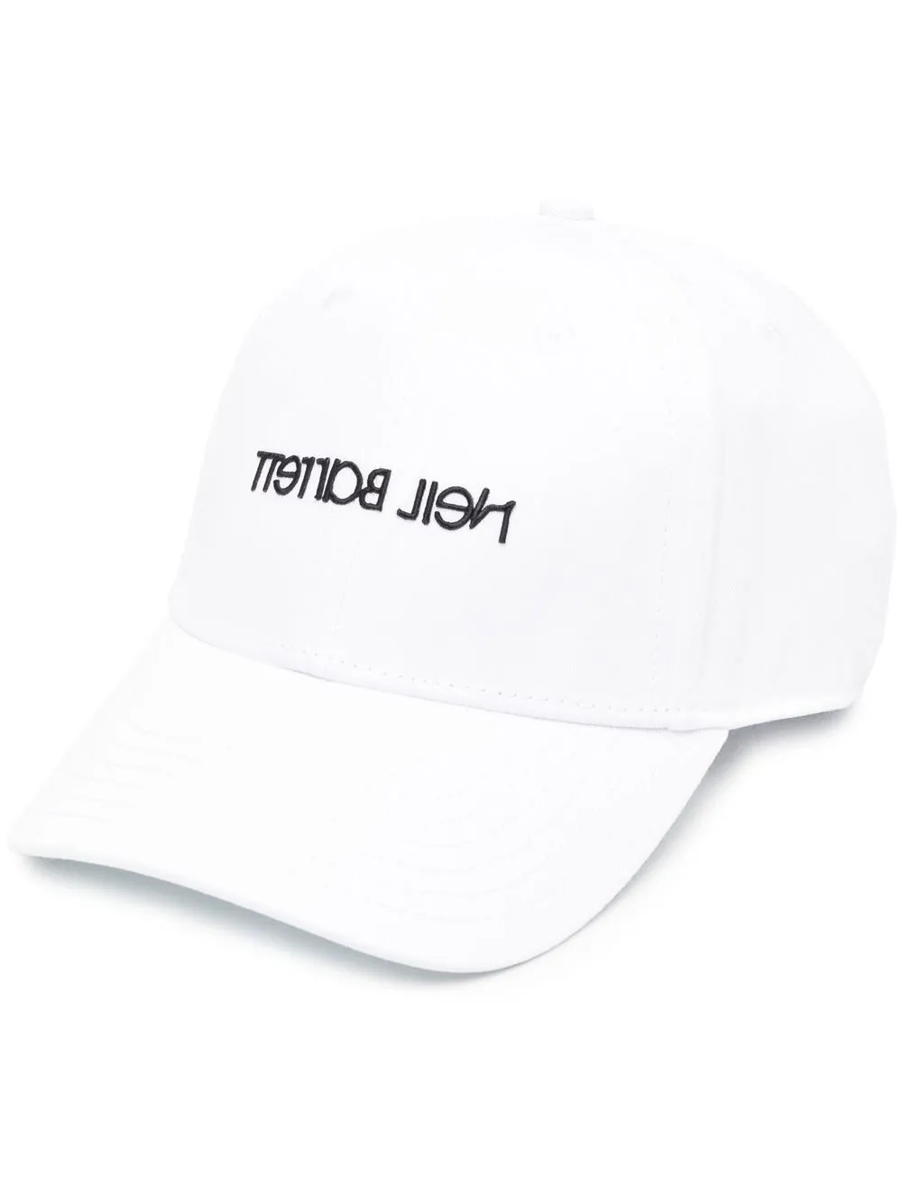 

Neil Barrett mirrored logo baseball cap - White