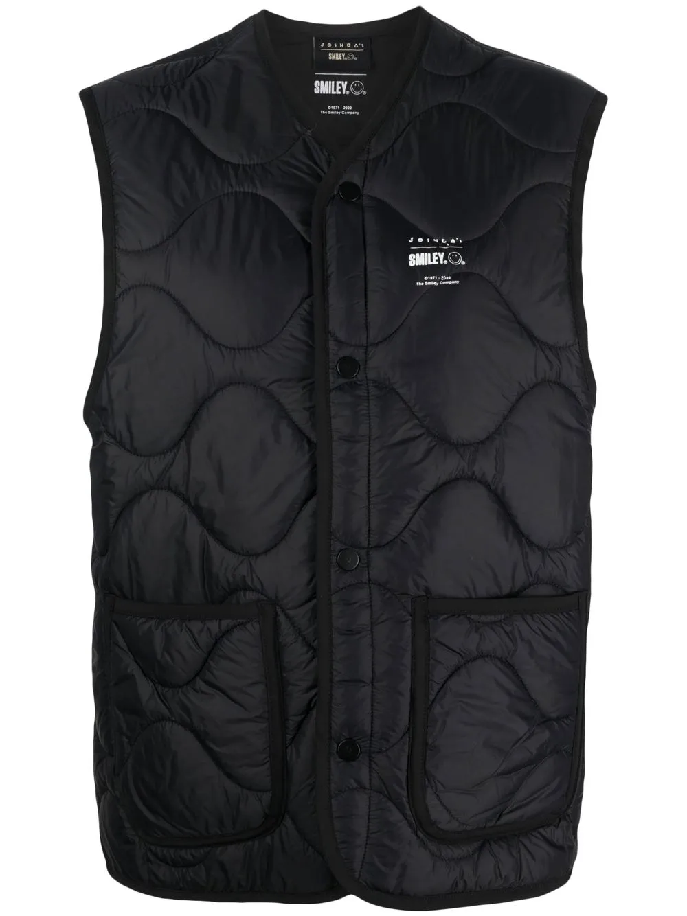 

Joshua Sanders quilted gilet jacket - Black
