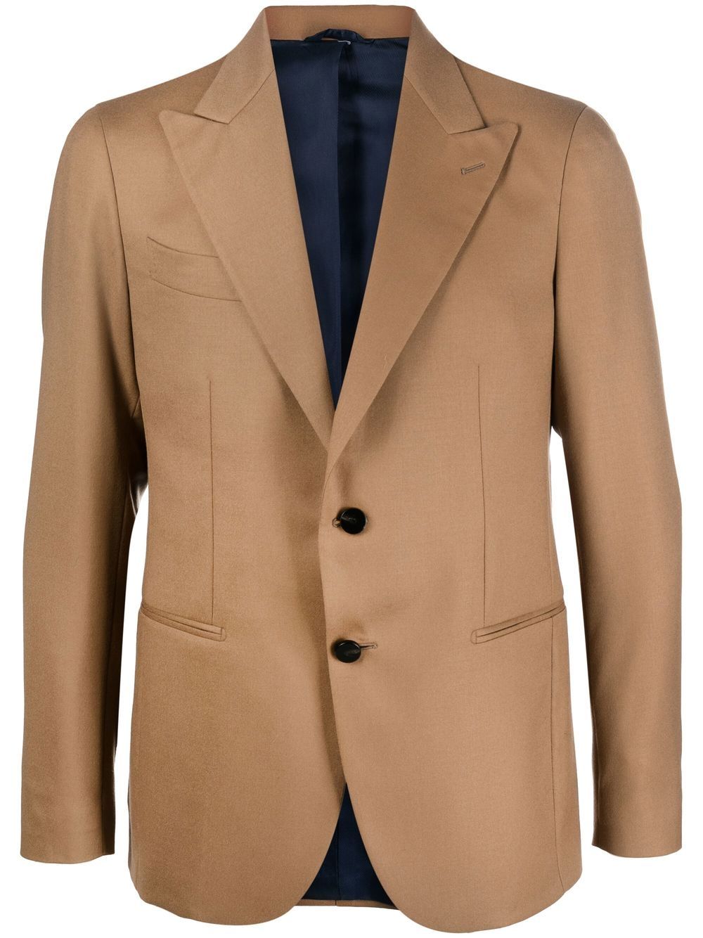 D4.0 Fitted Single-breasted Blazer In Brown