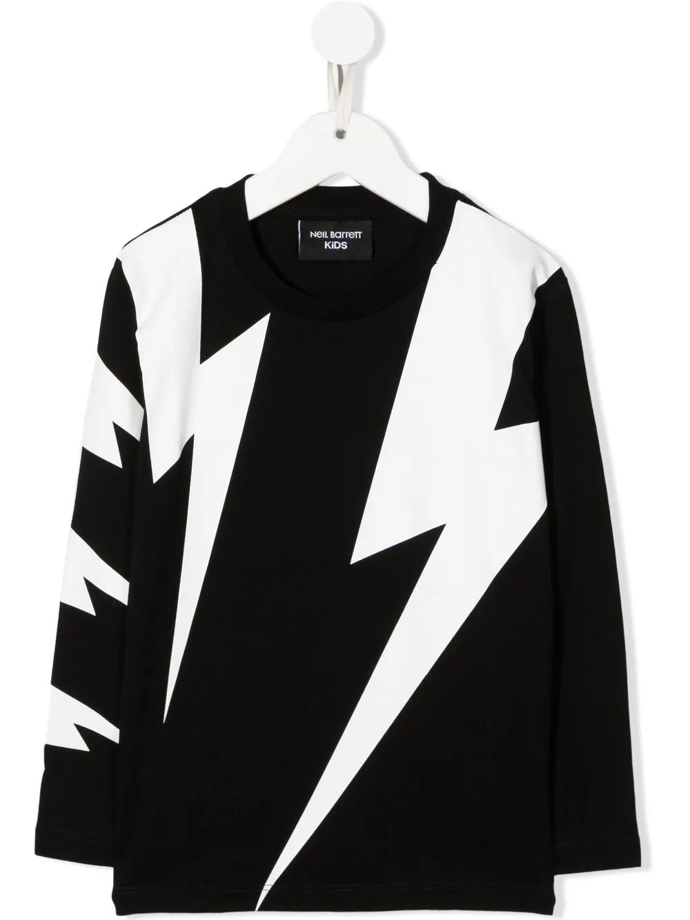 

Neil Barrett Kids playera con estampado de rayo - Negro