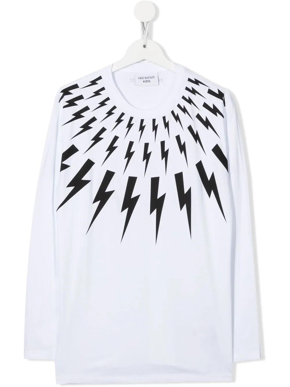 

Neil Barrett Kids playera con estampado de rayo - Blanco