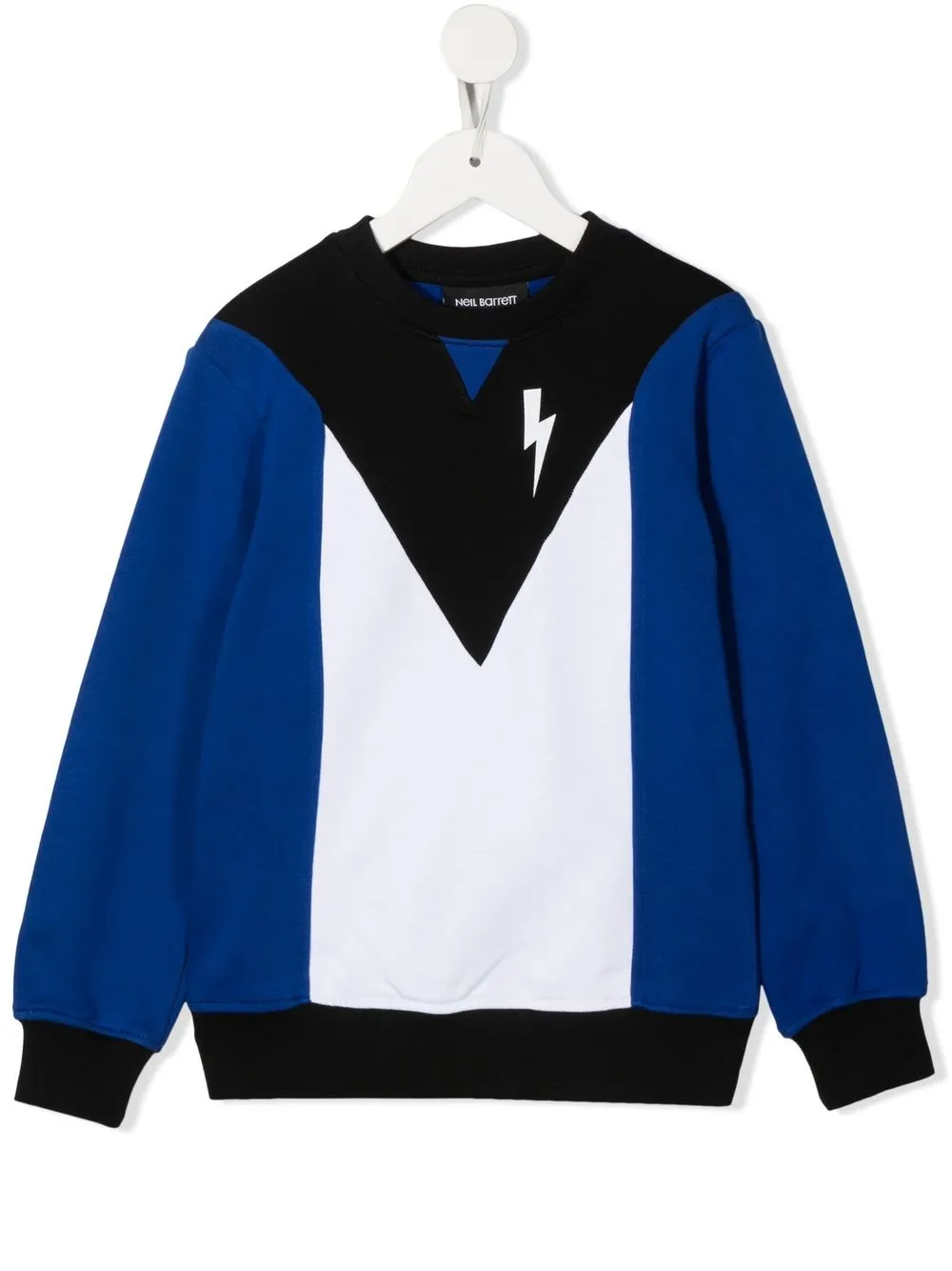 

Neil Barrett Kids sudadera con diseño color block - Azul