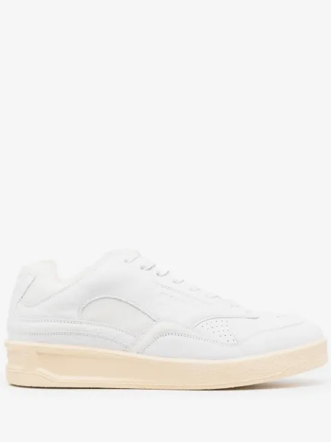 Jil Sander panelled low-top leather sneakers
