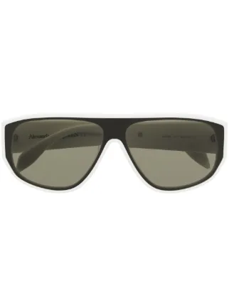 Alexander McQueen Eyewear logo-print oversize-frame Sunglasses 